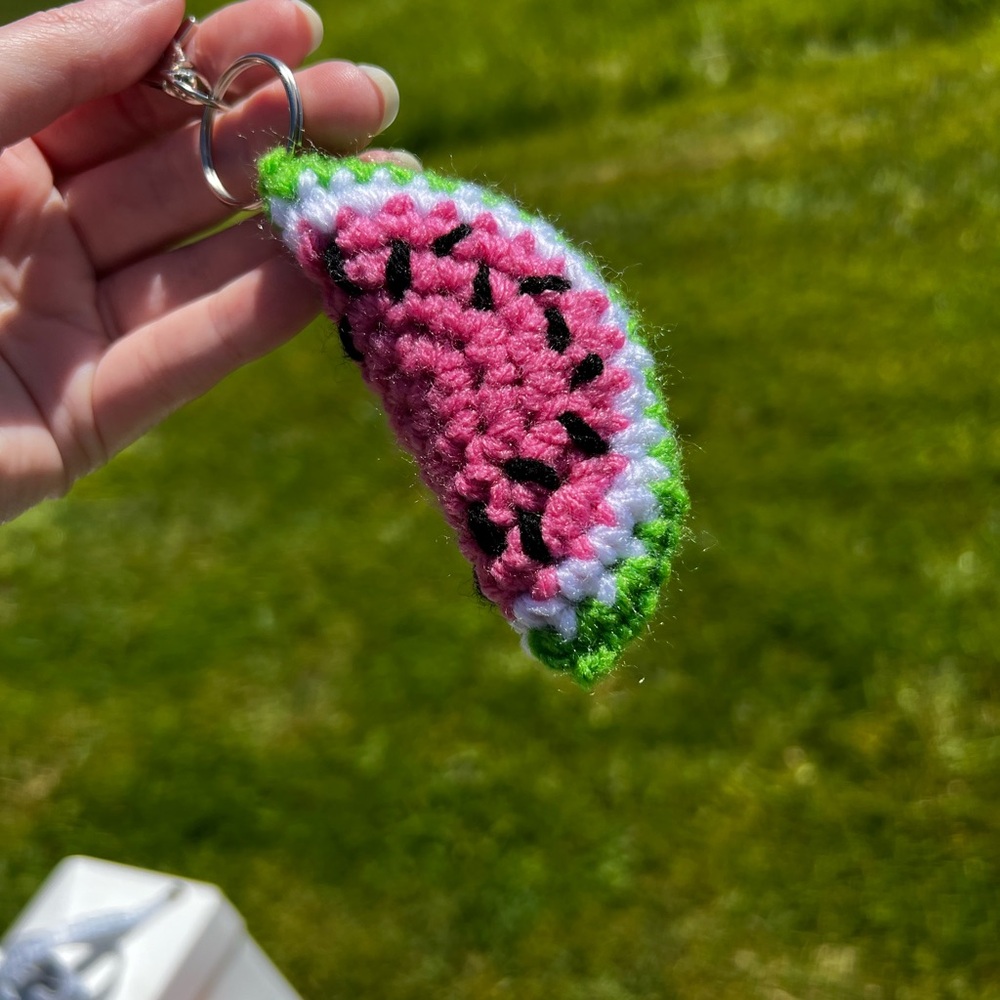 Custom Bundle of 3 Hand Crocheted Lime Keychains - Picture 13 of 16